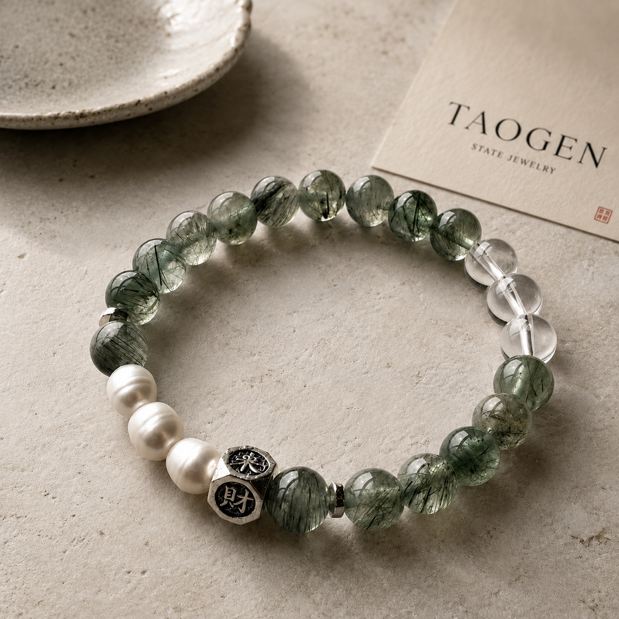 Sage Aperture Opening bracelet by TAOGEN
